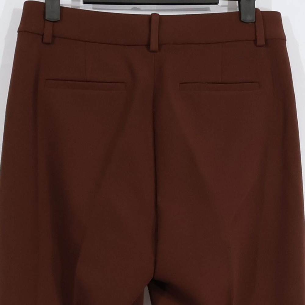J.Crew Natalia Pant Women 2 Brown Wide Leg High Rise Four Season Stretch $158NWT - Picture 7 of 15